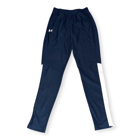 Under Armour Vintage Soccer Running Basketball Pants Navy White Small - Picture 2 of 7